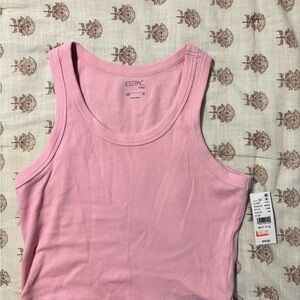 PacSun Pink Fitted Sleeveless Tank Top